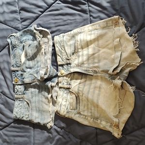 Two American Eagle denim shorts